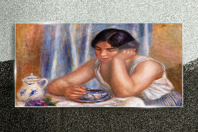 Reflections over a cup of tea Glass Wall Art