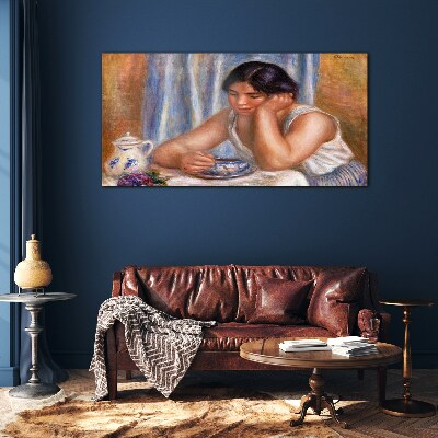 Reflections over a cup of tea Glass Wall Art