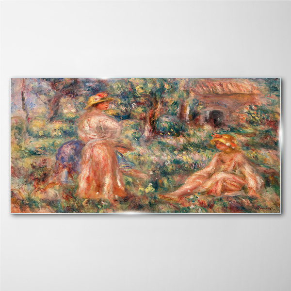 Summer Afternoon in the Garden Glass Wall Art