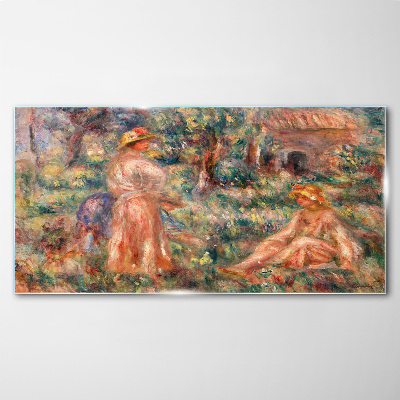 Summer Afternoon in the Garden Glass Wall Art