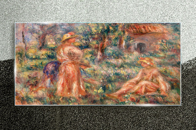 Summer Afternoon in the Garden Glass Wall Art