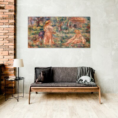 Summer Afternoon in the Garden Glass Wall Art