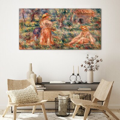 Summer Afternoon in the Garden Glass Wall Art