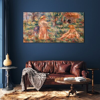 Summer Afternoon in the Garden Glass Wall Art
