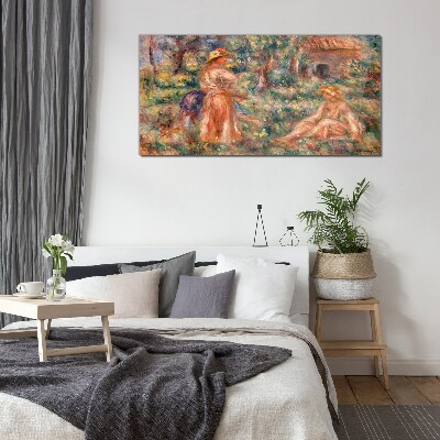 Summer Afternoon in the Garden Glass Wall Art