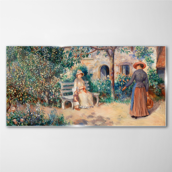 Summer Afternoon in the Garden Glass Wall Art