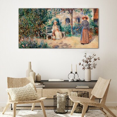 Summer Afternoon in the Garden Glass Wall Art
