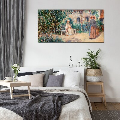 Summer Afternoon in the Garden Glass Wall Art
