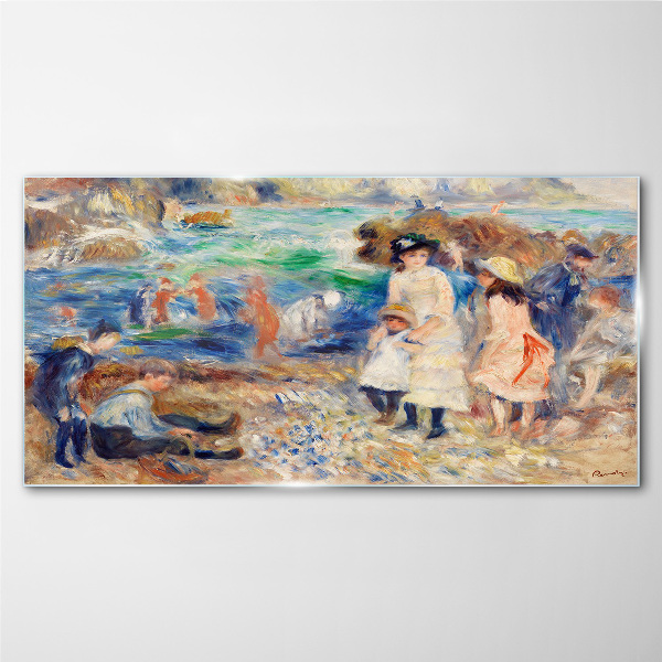 Summer afternoon by the sea Glass Wall Art