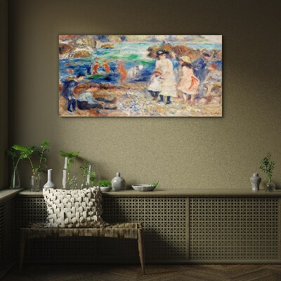 Summer afternoon by the sea Glass Wall Art