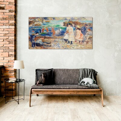Summer afternoon by the sea Glass Wall Art