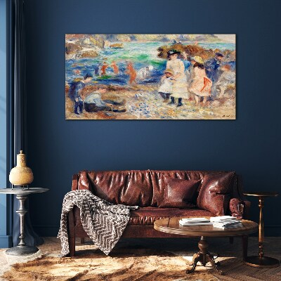 Summer afternoon by the sea Glass Wall Art