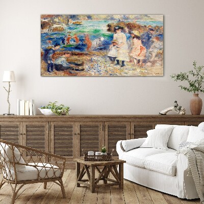 Summer afternoon by the sea Glass Wall Art
