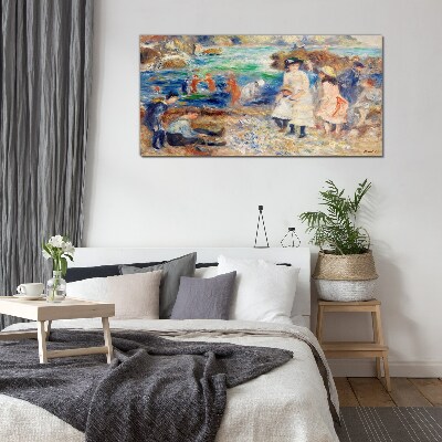 Summer afternoon by the sea Glass Wall Art