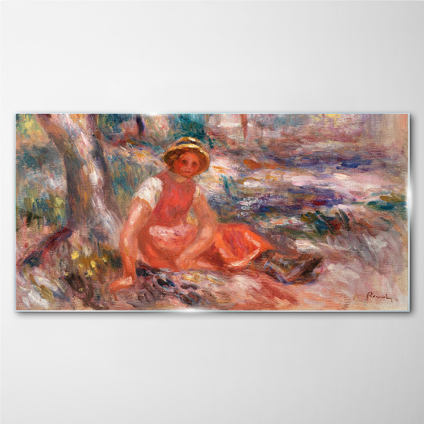 Summer Moment in the Park Glass Wall Art