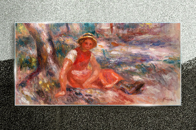 Summer Moment in the Park Glass Wall Art