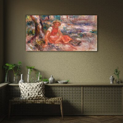 Summer Moment in the Park Glass Wall Art