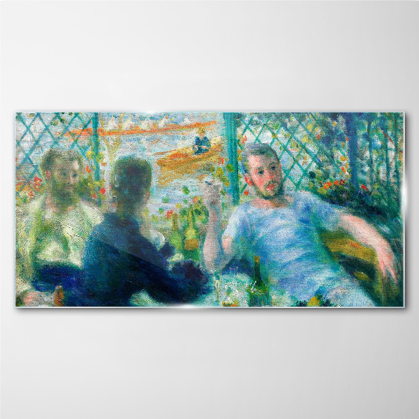 Meeting at the window Glass Wall Art
