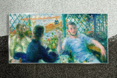 Meeting at the window Glass Wall Art