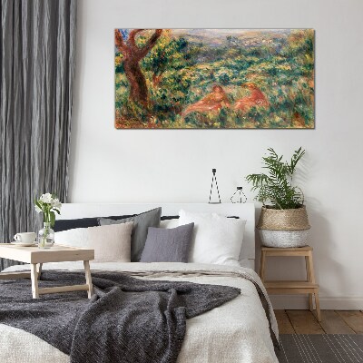 Summer Afternoon in the Garden Glass Wall Art