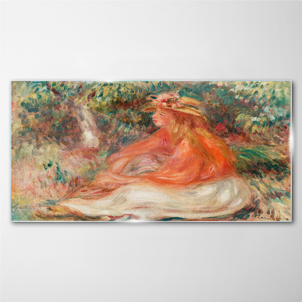 Soaking in the summer sun Glass Wall Art