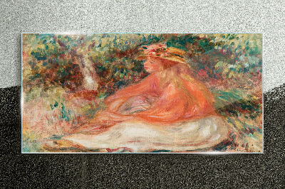 Soaking in the summer sun Glass Wall Art