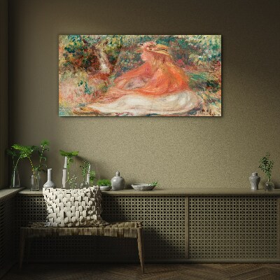 Soaking in the summer sun Glass Wall Art