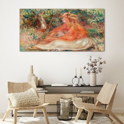 Soaking in the summer sun Glass Wall Art