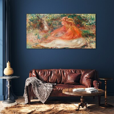 Soaking in the summer sun Glass Wall Art