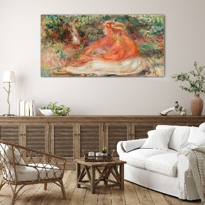 Soaking in the summer sun Glass Wall Art
