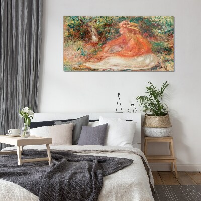 Soaking in the summer sun Glass Wall Art