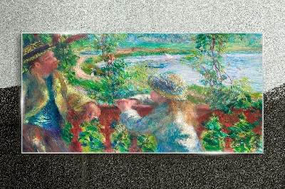 Summer afternoon on the river Glass Wall Art
