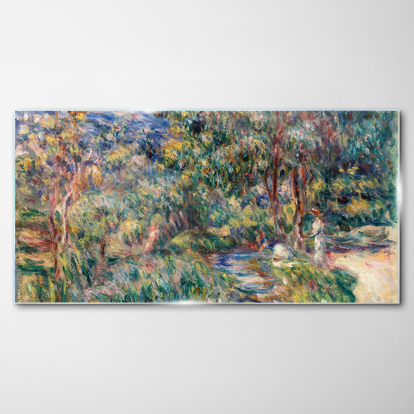 Summer Afternoon in the Park Glass Wall Art