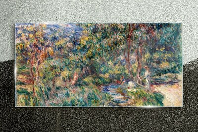 Summer Afternoon in the Park Glass Wall Art