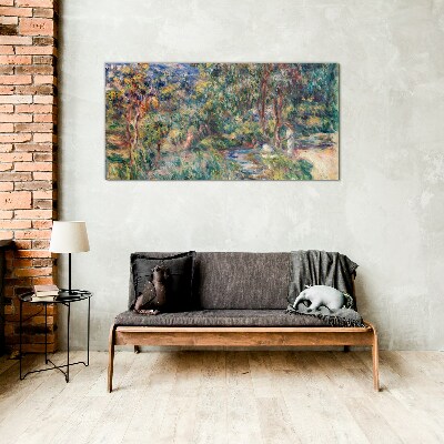 Summer Afternoon in the Park Glass Wall Art