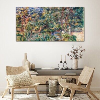 Summer Afternoon in the Park Glass Wall Art