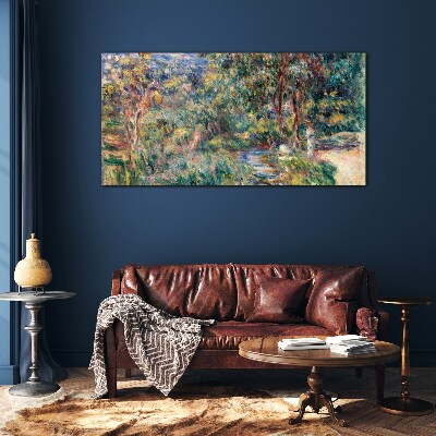 Summer Afternoon in the Park Glass Wall Art