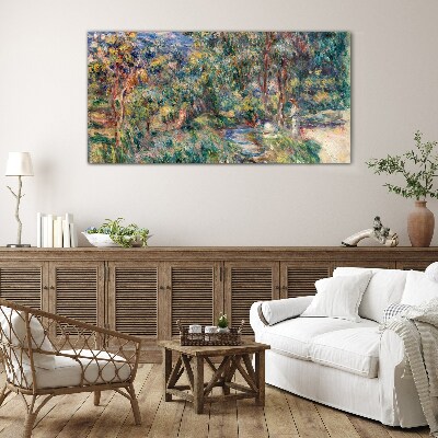 Summer Afternoon in the Park Glass Wall Art