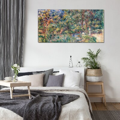 Summer Afternoon in the Park Glass Wall Art