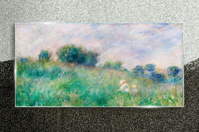 Meadow in the sun Glass Wall Art