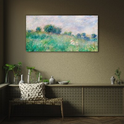 Meadow in the sun Glass Wall Art