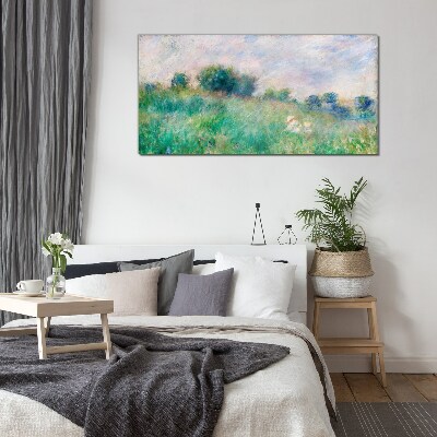 Meadow in the sun Glass Wall Art
