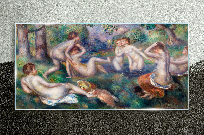 Fun in the garden Glass Wall Art