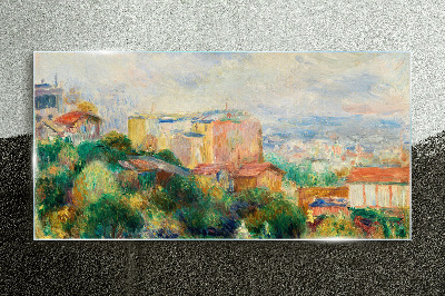 The view from montmartre Glass Wall Art
