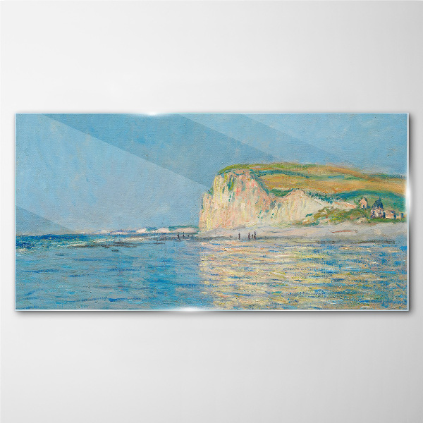 Seaside cliffs in daylight Glass Wall Art
