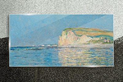 Seaside cliffs in daylight Glass Wall Art
