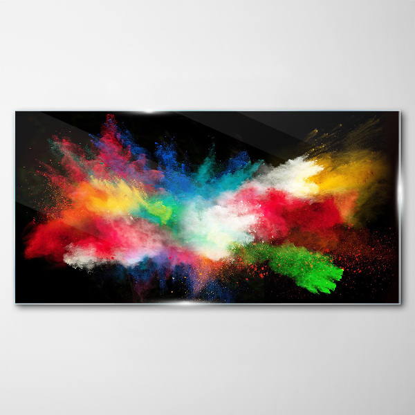 Expression of Colors in Motion Glass Wall Art