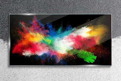 Expression of Colors in Motion Glass Wall Art