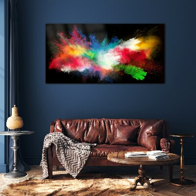 Expression of Colors in Motion Glass Wall Art