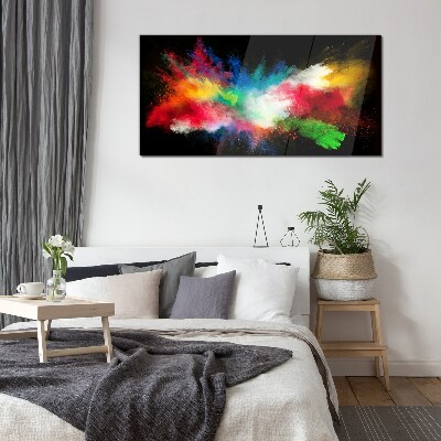 Expression of Colors in Motion Glass Wall Art